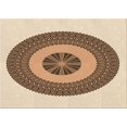 thumbnail image 1 of Ahgly Company Indoor Rectangle Patterned Khaki Gold Area Rugs, 2' x 5', 1 of 6
