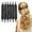 C, variante sur Fer à Friser, Fer à Friser Sans Chaleur, Serre-Tête à Tige de Frisage Sans Chaleur, Vous Pouvez Dormir la Nuit, Sans Chaleur, Rouleaux en Mousse Souple pour Cheveux Mi-Longs et Longs, Outils de Coiffure DIY, 6 Pcs