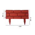 thumbnail image 2 of 4PCS Garden Fence can Spliced ​​and Removed Lawn Fence 45cm*29.5cm Gray Red, 2 of 6