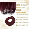 thumbnail image 4 of SEGO Micro Loop Real Thick Human Hair Extensions 50 Strands Invisible Micro Ring Beads Remy Thick Hair, 4 of 8