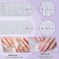 thumbnail image 3 of Limas de uñas Xinnun, 200 unidades, grano 100/180, doble cara, reutilizables, 3 of 7