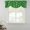 Green, variant on Christmas Snowflakes Tie Up Valance Curtains for Windows, Kitchen Curtains Window Treatments, Xmas Winter Watercolor Grey White Short Window Shades Valances for Bedroom Bathroom Cafe 42"x12"