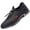 Black, variant on NOKIO Men's Sports Shoes Durab𝗅e Anti-S𝗅ip Sport Shoes Breathable Wide Width Running Shoes Comfortable S𝗅ip On Summer Autumn Sneakers Fashionable So𝗅id Color Casual Shoes for Back to College