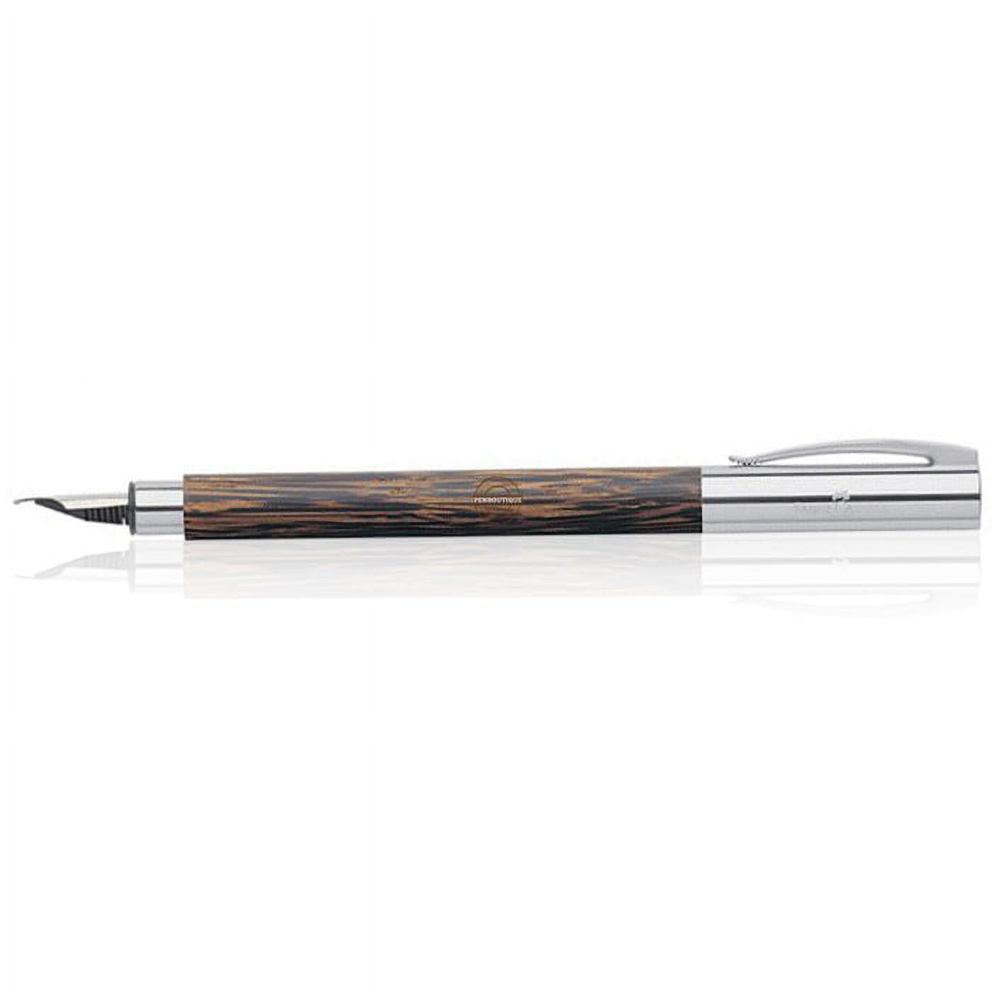 Faber-Castell Ambition Fountain Pen, Fine Nib (F), Coconut Wood (FC148171)