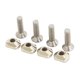 thumbnail image 2 of Tornillos para aletas de tabla de surf perfecl Acero inoxidable M6 4x tornillos y placa, 2 of 8
