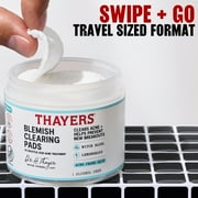 Thayers Natural Remedies Blemish Clearing Pads, 2% Salicylic Acid Acne Treatment - 60ct