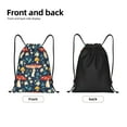 thumbnail image 5 of Kdxio Colorful Mushrooms Print Drawstring Backpack Bag,Waterproof Draw String Back Sack, Gym Drawstring Bags Swim Bag For Unisex, 5 of 9
