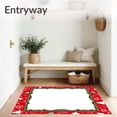 thumbnail image 3 of ODIKA 8'x10' Machine Washable Non-Slip Area Rug, Jolly North Pole Workshop Decorative High Traffic Rug, Red, 605897, 3 of 5