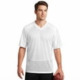 thumbnail image 3 of Zfeel Pure Dry Fit Football Jersey, Men's Open Hem Silver Sportswear, L, 3 of 4