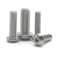 thumbnail image 1 of 5-50 Uds ISO7380 M2 M2.5 M3 M4 M5 M6 M8 304 A2 redondo de acero inoxidable o negro 10,9 grado cabeza de botón hexagonal tornillo Allen Dengxun unisex, 1 of 2