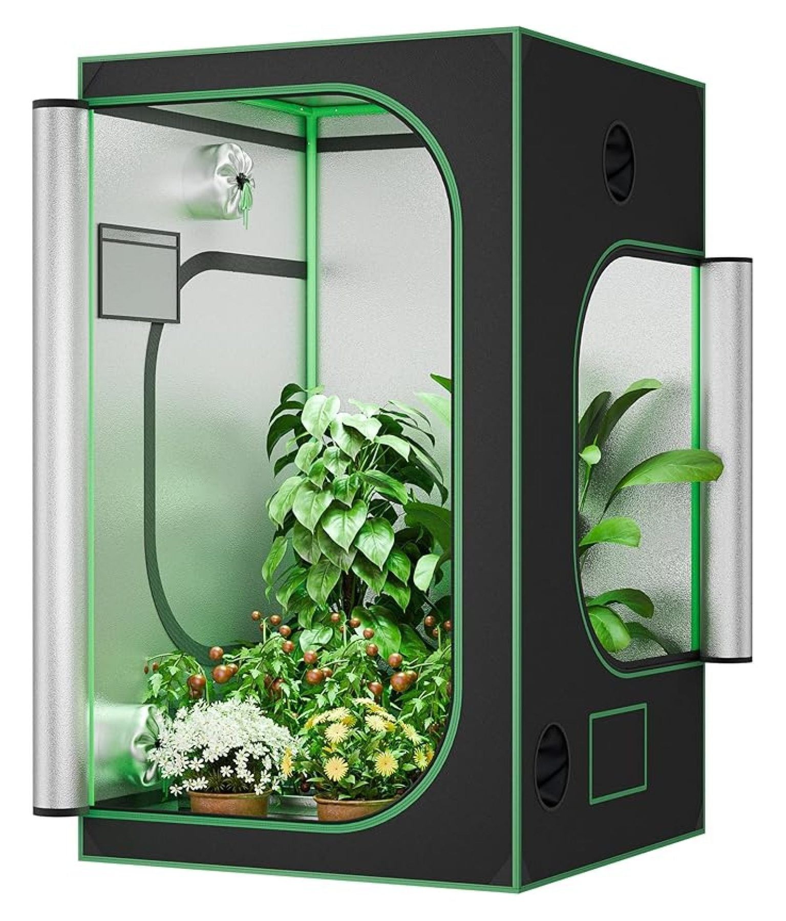 Costway Indoor Mylar Plant Room Growth Tent 32''x32''x63'' with