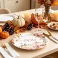 thumbnail image 4 of Tuvgenk Fall Pumpkin Paper Plates 16-Pack 9 inch Disposable Dinnerware for Thanksgiving and Autumn Parties, 4 of 6