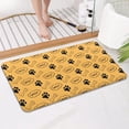 thumbnail image 4 of Paw Prints and Bones Bathroom Rugs Mat,Non Slip Microfiber Bathroom Rug,Rubber Backing,Soft Bathroom Mats for Bathroom Floor,Tub and Shower,17x30in(43x75cm), 4 of 5