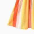 thumbnail image 4 of PatPat Girls Dresses Yellow Colorblock Stripe Smocked Slip Dress Sizes 5-12, 4 of 7
