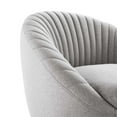 thumbnail image 4 of Modway Whirr Upholstered Fabric Swivel Chair in Black/Light Gray, 4 of 7