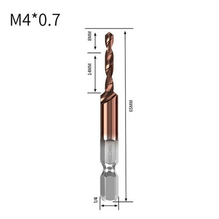 

Cobalt Tapping Drilling Integrated Composite tap Tools For Mechanic Three-In-