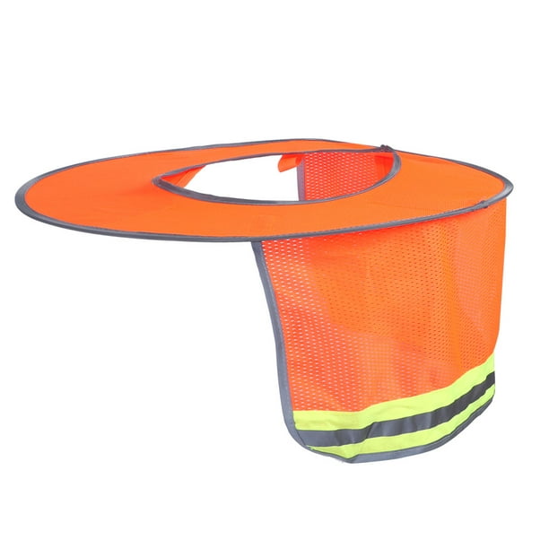 Protector para el cuello del casco, protector solar para exteriores de verano, protector para casco de seguridad transpirable, sombra para el cuello del casco, rendimiento confiable Jadeshay A