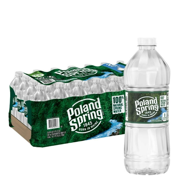 Poland Spring 100% Natural Spring Water, 20 fl. oz., 28 pk.
