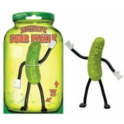 BENDY SOUR PICKLE Bendable 5" Rubber Toy Archie Mcphee