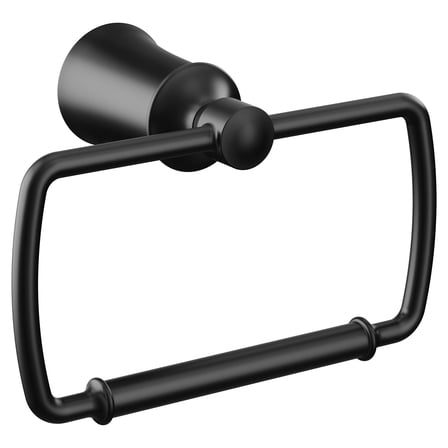 Open Box Moen Yb2186 Dartmoor Towel Ring - Black