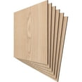 thumbnail image 2 of Ekena Millwork 15 3/4"W x 15 3/4"H x 1/4"T Wood Hobby Boards, Red Oak (6-Pack), 2 of 6
