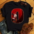 thumbnail image 1 of Disney Fashion Minnie Letter 100% Cotton T-shir Women Casual Top High-Quality Print Summer New Mickey Mouse Tee Free ShippingXL Gao Jinjia LED, 1 of 2