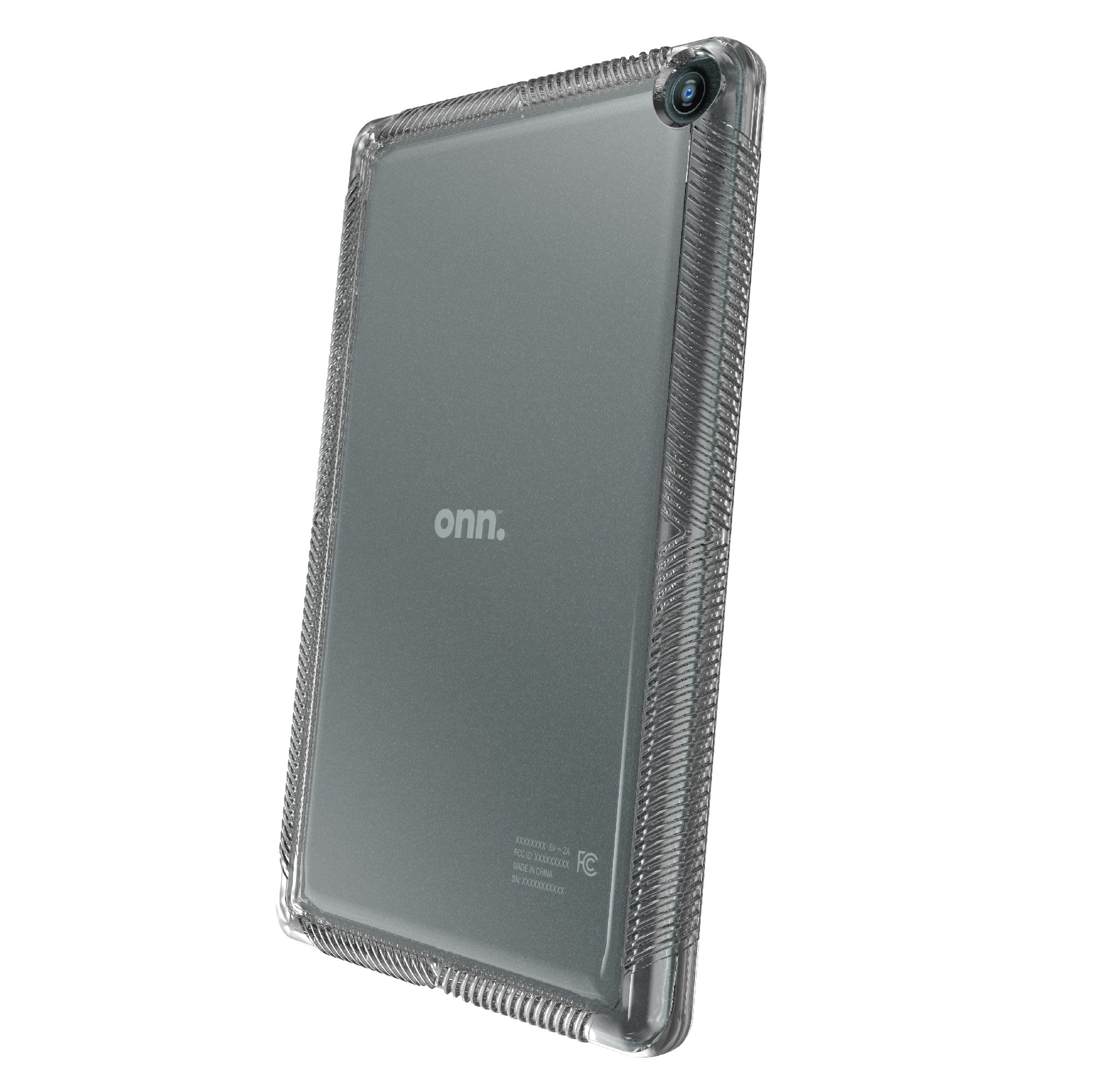 onn. Protective Grip Tablet Case for onn. 8" Tablet Gen 3 (2022 Model), Clear