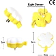 thumbnail image 3 of Luz de noche con toma de corriente eléctrica, 2 lámparas, lámpara de noche portátil para habitación infantil, luz de noche automática para lactancia, lámpara de pared LED para escaleras C, 3 of 5