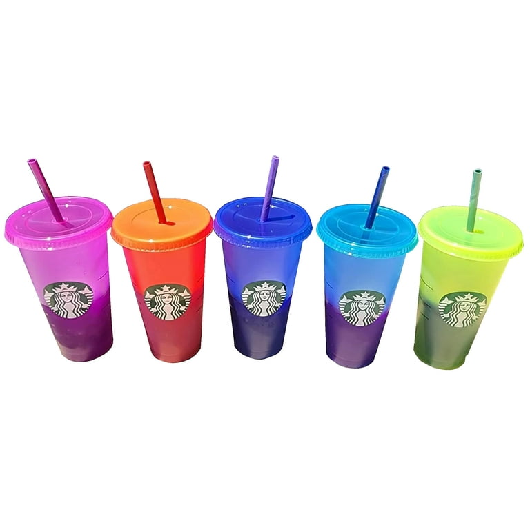 New Starbucks Holiday 2022 Glitter Reusable Cold Cups 5 Pack 24oz