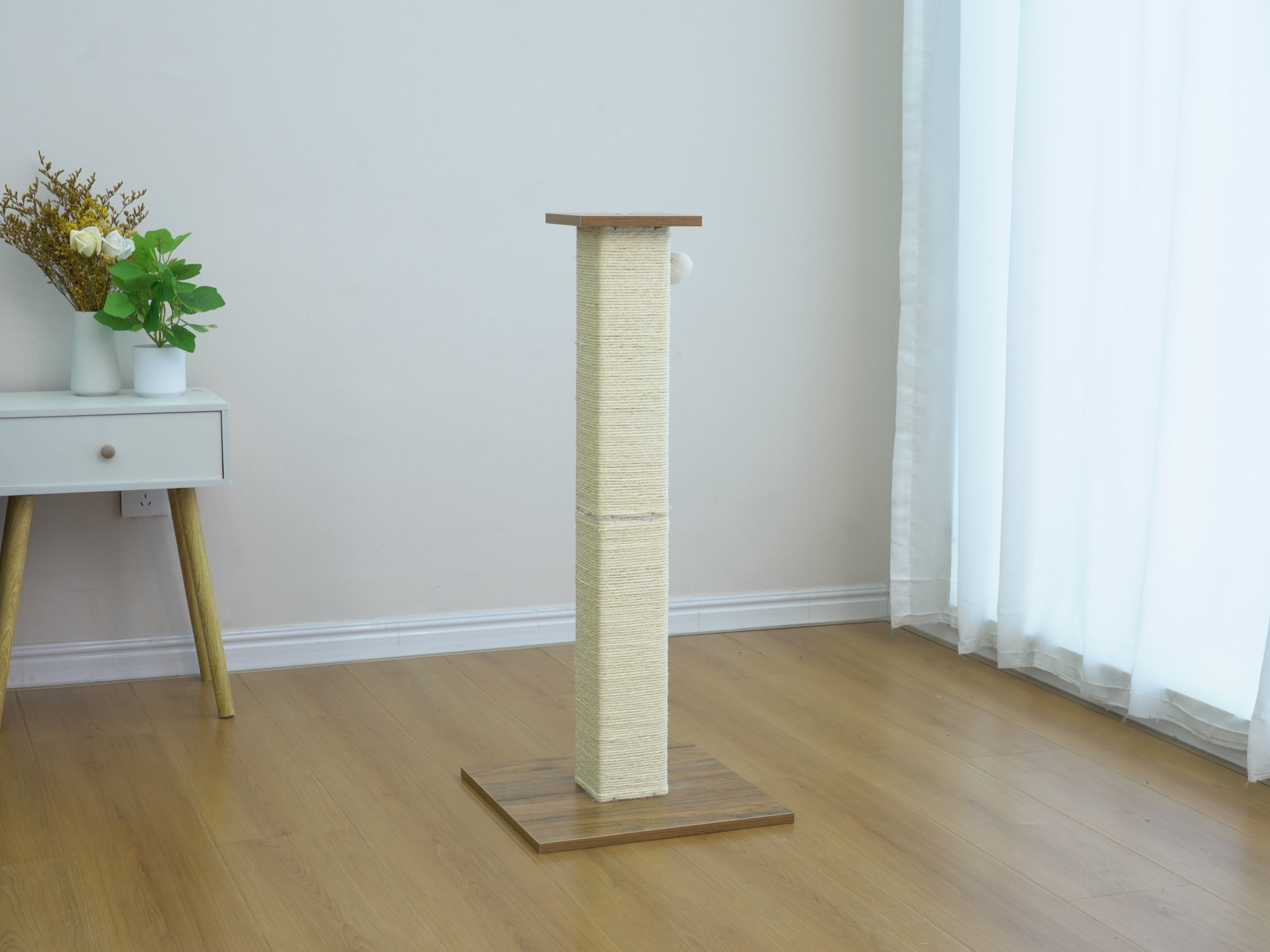 Vibrant Life Large Square Scratching Post, Beige