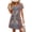 Blue, variant on Womens Spring Dresses V-Neck A-Line Swing Knee Length Midi Dress Casual Summer Beach Vacation Dress