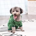 thumbnail image 2 of Small Medium Dog Fun Dinosaur Hoodie Jacket Coat,Pet Cat Puppy Winter Warm Plush Clothes, 2 of 9