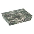 thumbnail image 3 of Bio Tek 49 oz Rectangle Camouflage Paper #2 Bio Box Take Out Container - 8 1/2" x 6 1/4" x 2" - 200 count box, 3 of 11