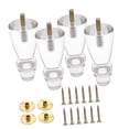 thumbnail image 2 of Patas acrílicas para muebles, patas de sofá DIY de 4 pulgadas para tocador, banco, mesita de noche, 4 Uds., 2 of 9