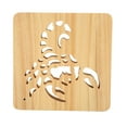 thumbnail image 3 of Wooden LED Table Lamp,Wooden 3D Lamp Cool DLED Table Lamp LED Night Light Crafted with Care, 3 of 14