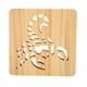 thumbnail image 1 of Lámpara 3D de madera estilo escorpión fresco conexión USB ayuda romántica cálida luz LED nocturna para dormitorio Oficina cafetería, 1 of 12