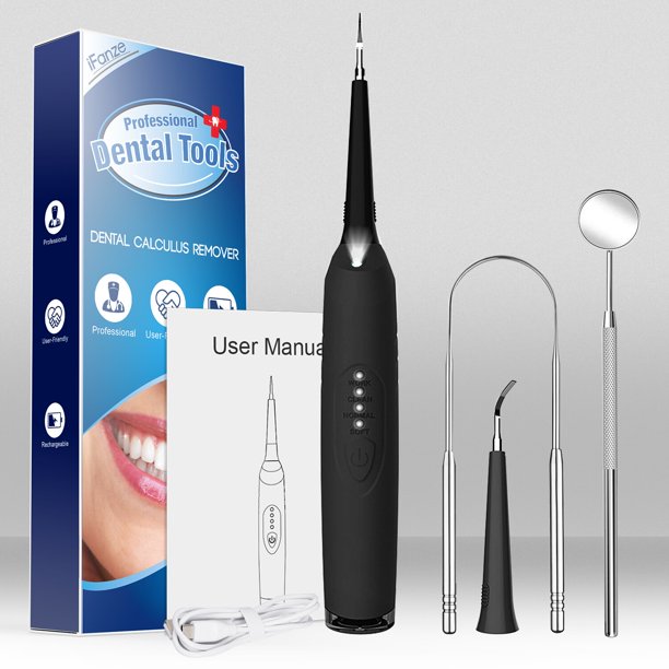 5 in 1 LED Electric Dental Calculus Remover,Tooth Tartar Scraper Stains