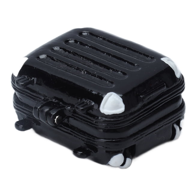 Valise Miniature pour Maison de Poupée, Mini Valise Rigide de Voyage Réaliste Petite Valise pour Poupée, Mignonne Valise de Voyage pour Poupées avec Scène de Vie Simulée pour Accessoires de Déco de Maison de Poupée