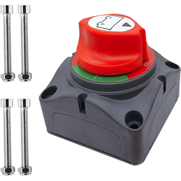 Ampper Battery Switch, 12-48v, Battery Disconnect Isolator For Car, Vehicle, Rv And Boat (on/off)