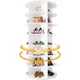thumbnail image 2 of Zapatero giratorio de 7 niveles, torre giratoria independiente 360 ° , Fácil de montar, ahorra espacio, zapatero blanco fácil de limpiar, 2 of 4