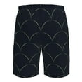 thumbnail image 6 of Disketp Men'S Swim Trunks Hawaiian Breathable Surf Beach Swimsuits Mesh Lining Beach Shorts With Pockets-Black Fish Scales, 6 of 9
