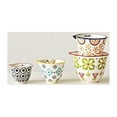 thumbnail image 3 of Creative Co-Op Floral Hand Stamped Stoneware Measuring Cups (Set of 4) 1/4 Cup - 1 1/2 Cup, 3 of 3