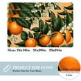 thumbnail image 2 of Tangerine Polyester Non-Slip Machine Washable Floor Carpet Chair Mat Floor Rug, 2 of 6