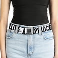 thumbnail image 5 of Buckle-Down Belt, Seatbelt Buckle Belt, Punk Princess Zippers Skulls, Youth 22 to 32 Inches, 5 of 9