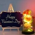thumbnail image 4 of Moocorvic Valentine's Day Rose Gift For Women , Rose Luminous Flower Glass Cover, Gift For Women, Mom, Valentine's Day, Anniversary, Birthday, 4 of 6