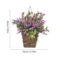 thumbnail image 3 of Beppter Artificial Flowers Wreaths for Front Door Berry Wildflower Door Hanging Basket Wreath 2024 New Spring Wreath Seasonal Welcome Sign for Home Front Door Decoration, 3 of 9
