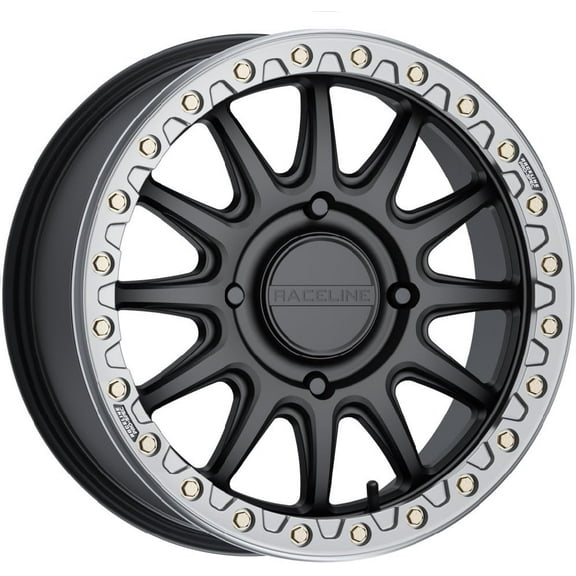 Raceline Alpha Beadlock 17x7 UTV Wheel - Black/GM (4/156)  40mm [A14BG-77056 40]