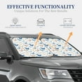 thumbnail image 5 of Uemuo Butterfly Printed 2 PCS Car Windshield Sun Shade, Auto Sun Heat and UV Rays Blocker, Foldable Automotive Front Window Sunshade Protector, 5 of 7