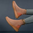 thumbnail image 5 of Mepaouo Women's High Top Socks Sneakers Breathable Walking Running Tennis Casual Sports Shoes(Orange,8), 5 of 8