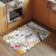 thumbnail image 2 of Easter Entryway Rug 2'x3'&nbsp; Non Slip Front Door Mats, Spring Farmhouse Vintage Bunny Flower Wood Grain Entrance Rugs Indoor Outdoor Carpet, Washable Floor Mats Small Area Rug for Bedroom Kitchen, 2 of 8